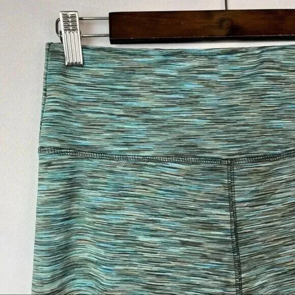 RBX Blue Green Striped Cropped Mid Rise Athletic Pants S - Picture 4 of 4